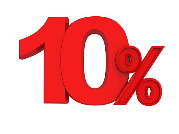 istock red sign 10 percent 488787816