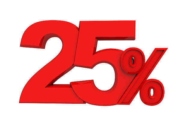 istock red sign 25 percent 488787878