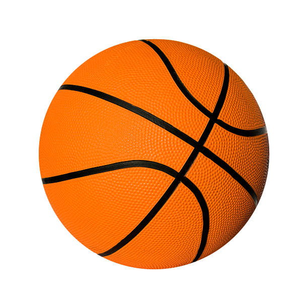 istock Orange basket ball, photo on the white background 488788931