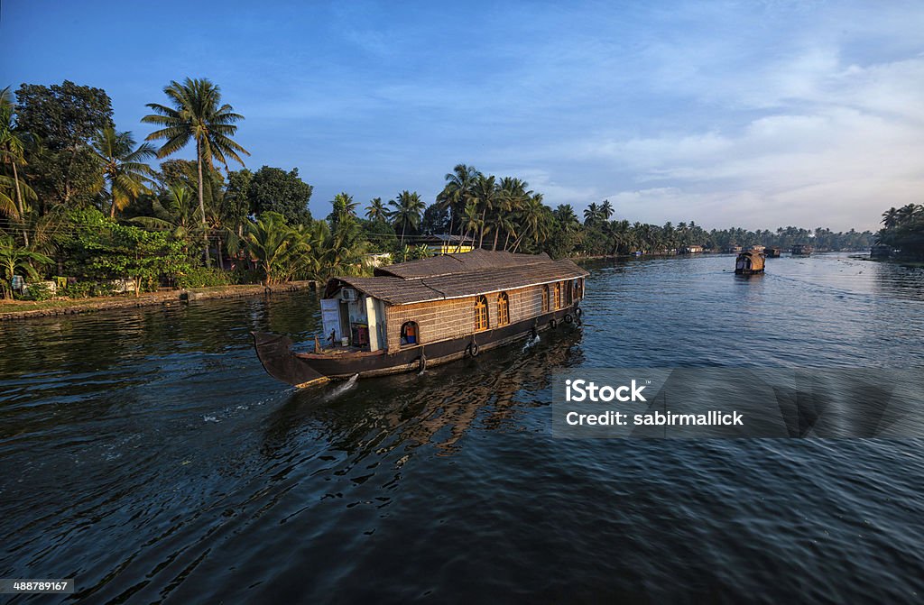 Houseboat of Kerala, India Houseboat of Kerala. It is one of the must experience things for tourist visiting Kerala. Famous Place Stock Photo