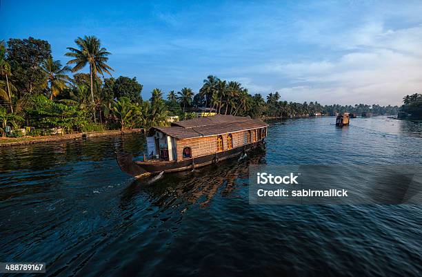 Houseboat Of Kerala India Stock Photo - Download Image Now - Famous Place, Horizontal, Hotel