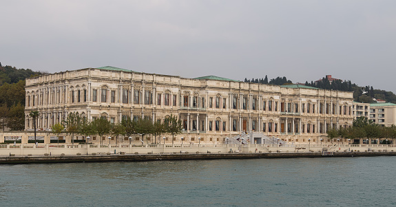 Ciragan Palace in Ortakoy, Istanbul City, Turkey