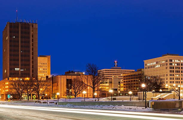istock Skyline of Topeka at sunrise 488791666