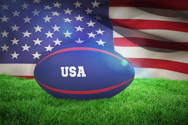 istock Composite image of usa rugby ball 488793110