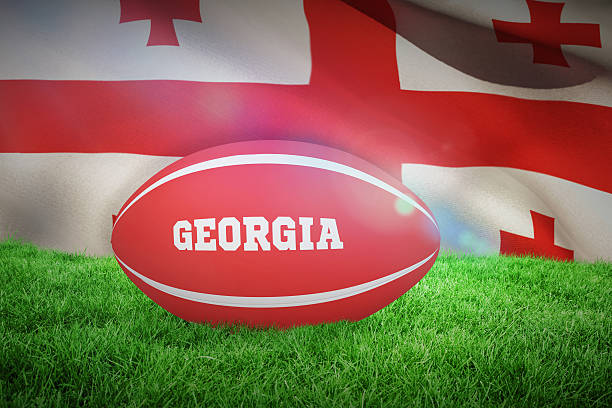 istock Composite image of georgia rugby ball 488793468
