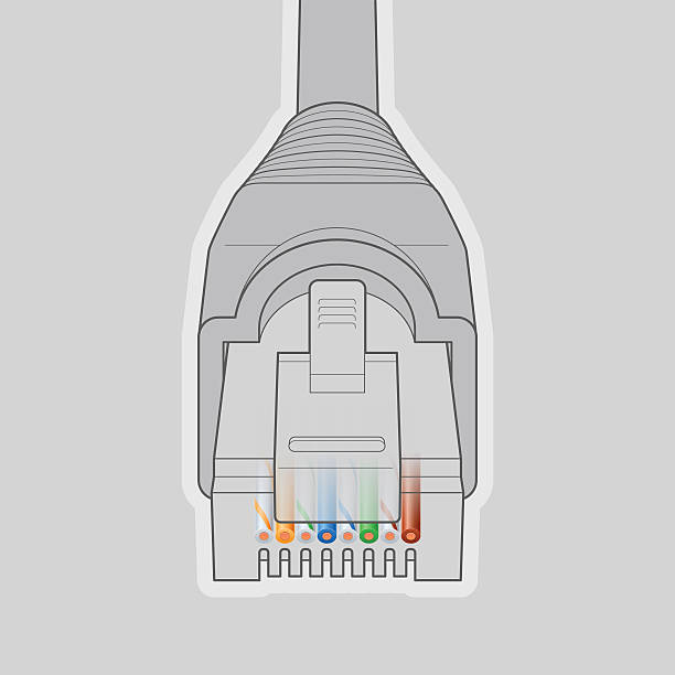 Cable Rj45 Graphic 350+ Rj45 Connector Stock Illustrations, Royalty-Free Vector Graphics ...