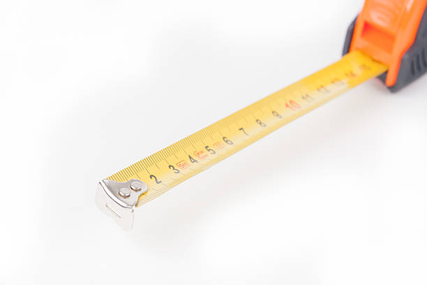 istock Tape measure isolated on white background 488801401