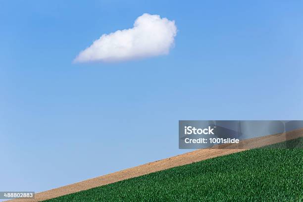 Foto de Uma Nuvem No Céu Azul e mais fotos de stock de Agricultura - Agricultura, Ajardinado, Animal doméstico