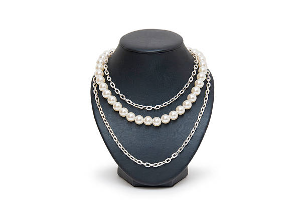 istock Necklace isolated on the white background 488805135