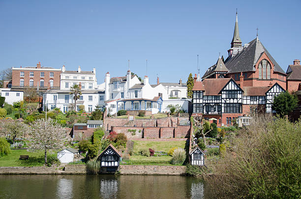 istock Houses by the River Dee in Chester 488805777