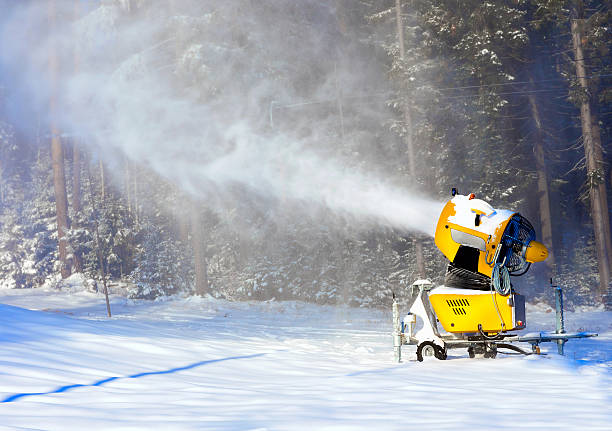istock Snow gun of the winter forest 488806025