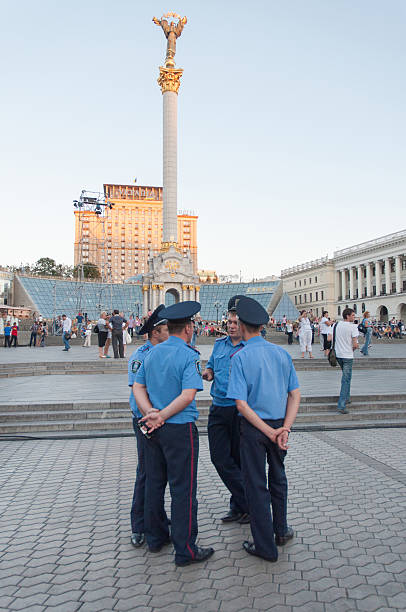 Ukraiński policji o dyskusji – zdjęcie