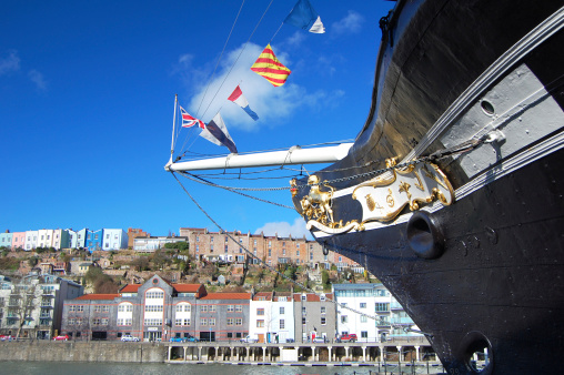 bow of the SS Great Britain in Bristol harbour