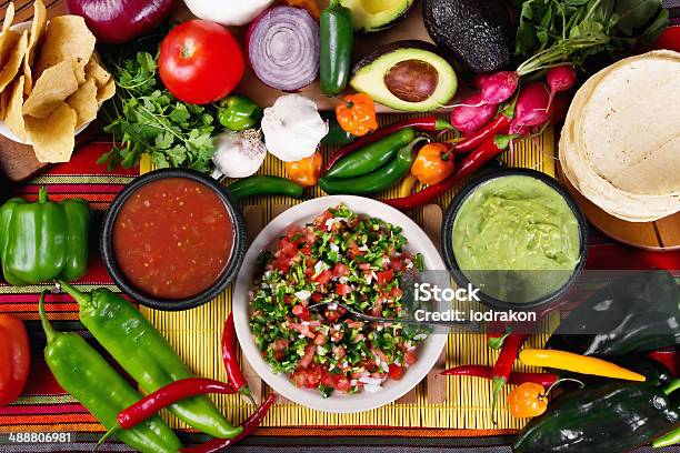 Sauces Stock Photo - Download Image Now - Mexican Food, Mexico, Food