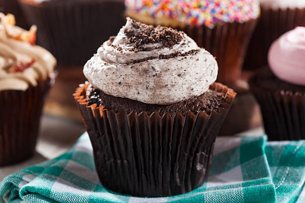 istock Assorted Fancy Gourmet Cupcakes with Frosting 488807739