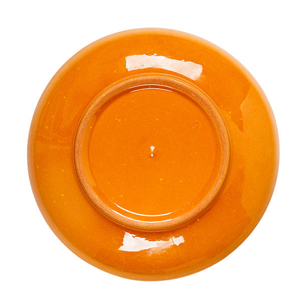istock Bottom side of brown plate 488808125