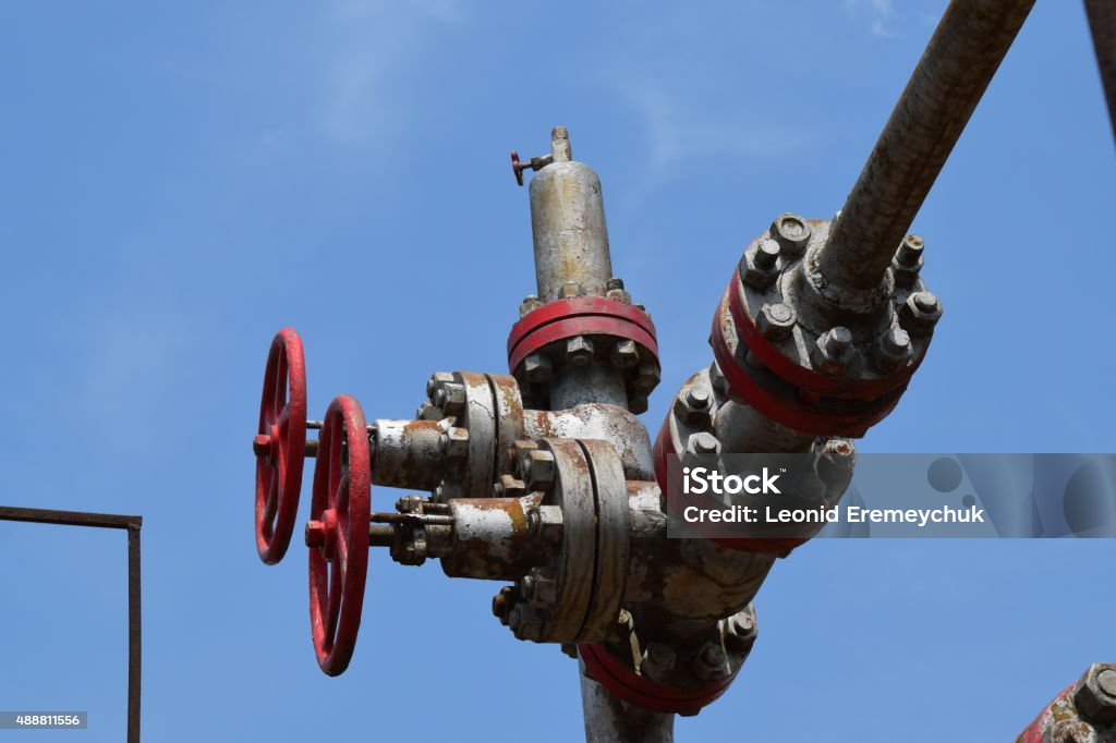 Oil well Oil well. The equipment and technologies on oil fields. 2015 Stock Photo