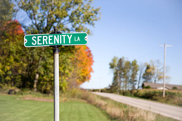 istock Serenity Lane Street Sign 488811630
