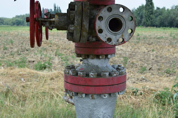 istock The gate on an oil well 488812790
