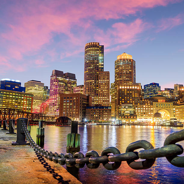 istock Boston Harbor and Financial District 488814602