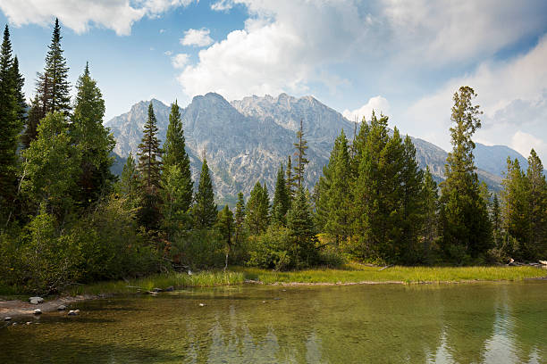 istock Teton mountain range over Jenny Lake, Jackson Hole, Wyoming. 488815934