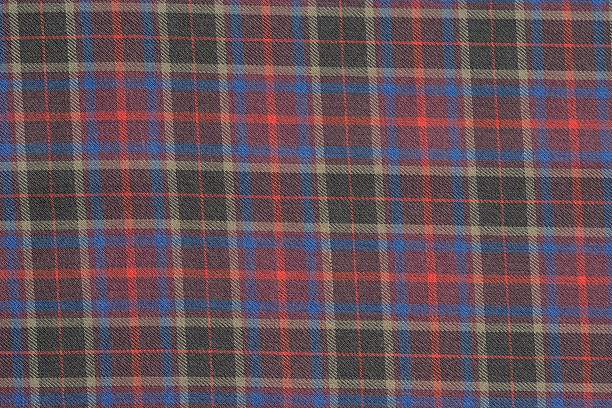 istock Purple,Blue,and Yellow Plaid Cloth Shot in Studio 488817272
