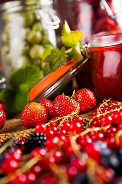 istock Homemade fruit jam in the jar 488817310