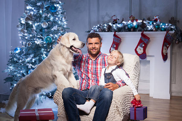 istock Cheerful friendly family is celebrating New Year 488821902