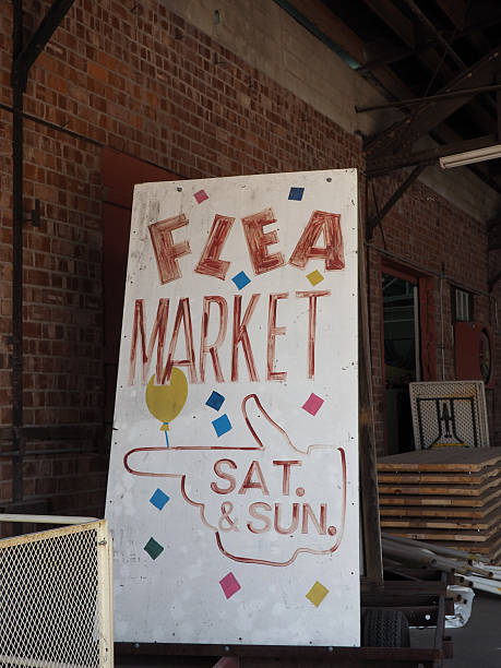 istock Hand Painted Flea Market Sale Sign 488824644