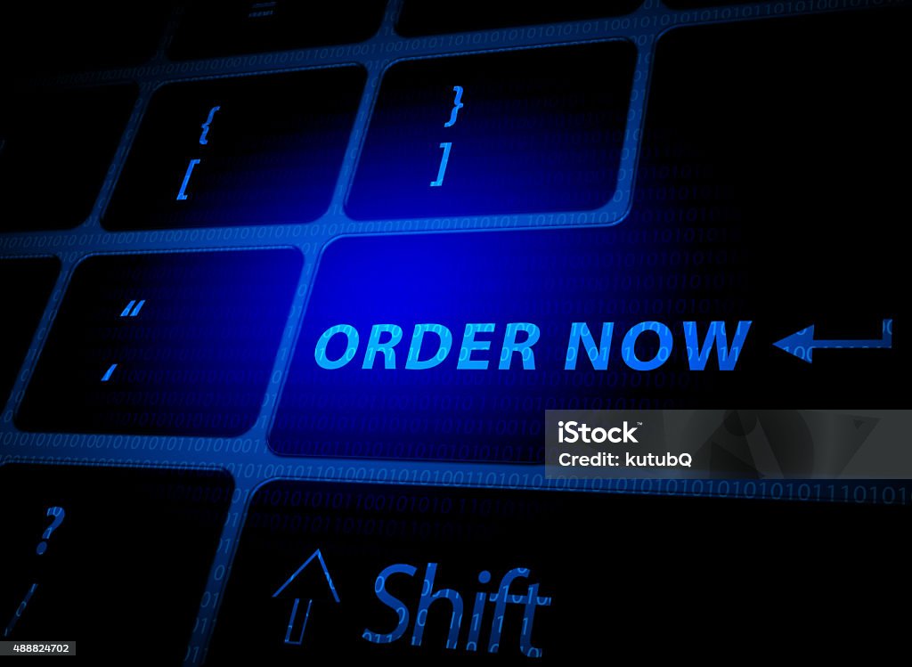 Order now button on computer keyboard 2015 Stock Photo