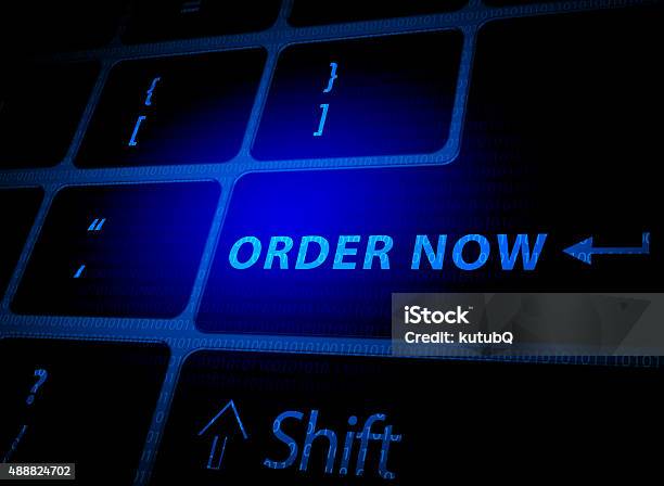 Order Now Button On Computer Keyboard Stock Photo - Download Image Now - 2015, Basket, Business Finance and Industry