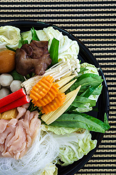 istock Thai style Shabu or Sukiyaki ingredient raw material 488824982
