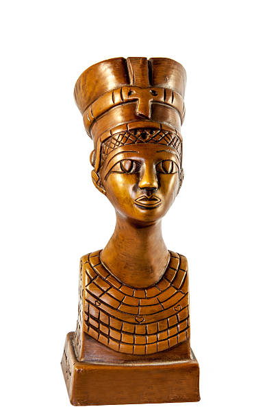 istock Queen Nefertiti isolated on white 488825856