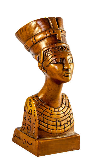 istock Queen Nefertiti isolated on white 488825930
