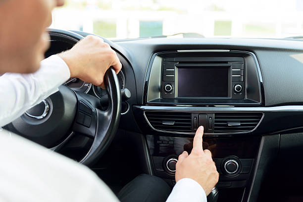 istock Pleasant businessman driving a car 488826090