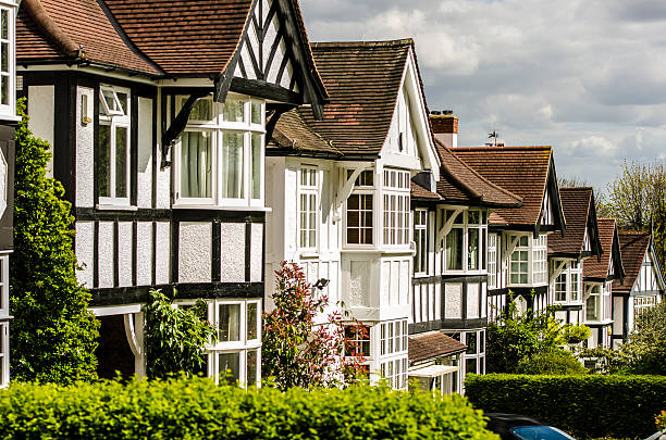 istock British detached tudor houses 488826927