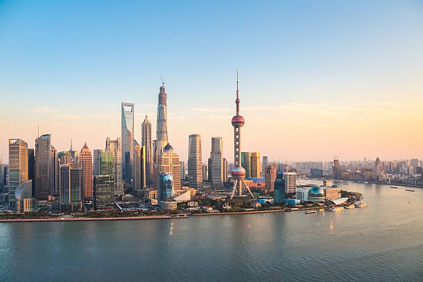 istock shanghai pudong at dusk 488829639