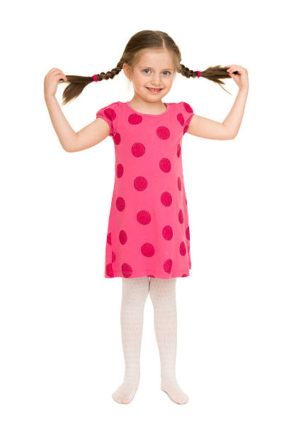 istock girl in a red dress. studio shot 488830045