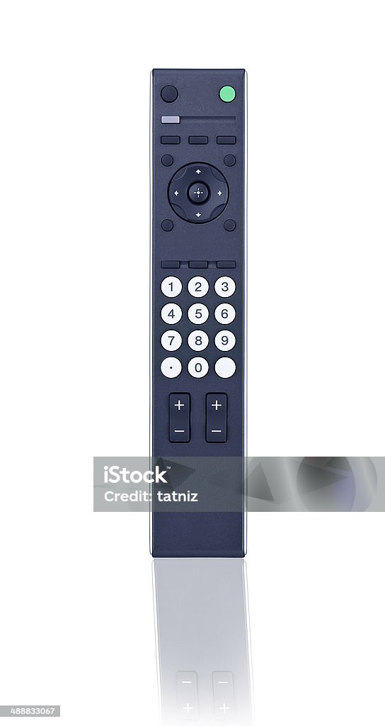 Телевизор с пультом дистанционного управления изолированным на белом - Стоковые фото Вертикальный роялти-фри