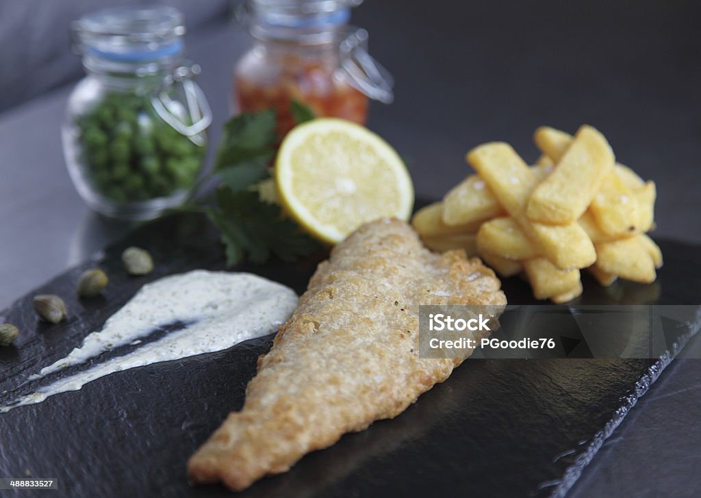 Traditionelles fish and chips - Lizenzfrei Comfort Food Stock-Foto