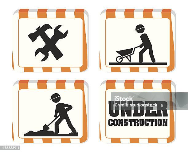 Under Construction Design Stock Illustration - Download Image Now - Accessibility, Advice, Built Structure