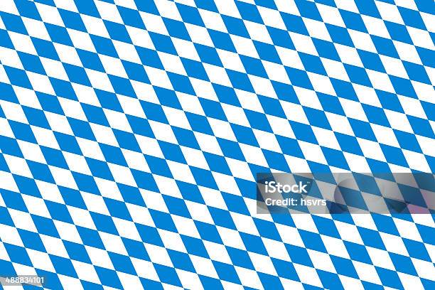 Bayerischen Flagge Oktoberfest Stockfoto und mehr Bilder von Bierfest - Bierfest, Muster, Rhombus