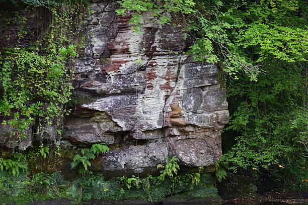 istock Sandstone cliff on River Ayr, near Failford, Scotland 488836510