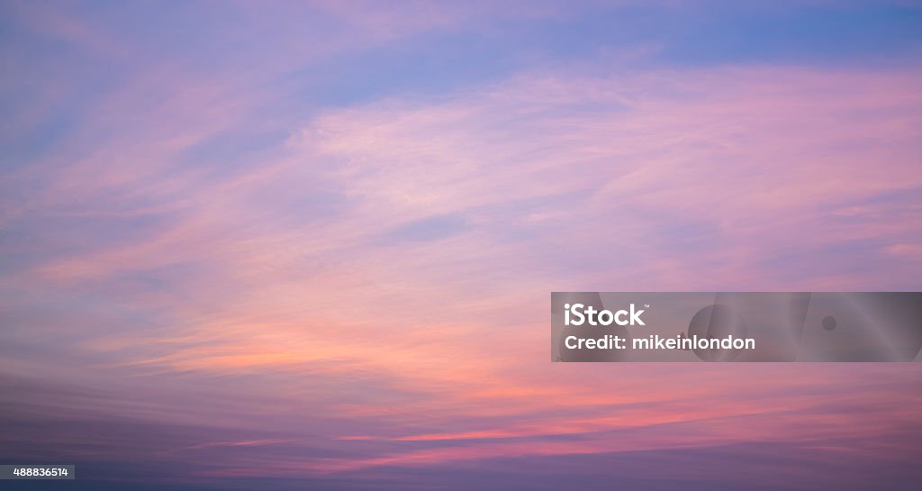 Colorful Multi Colored Sunset Colorful multi colored sky at sunset. There is space for text Sky Stock Photo