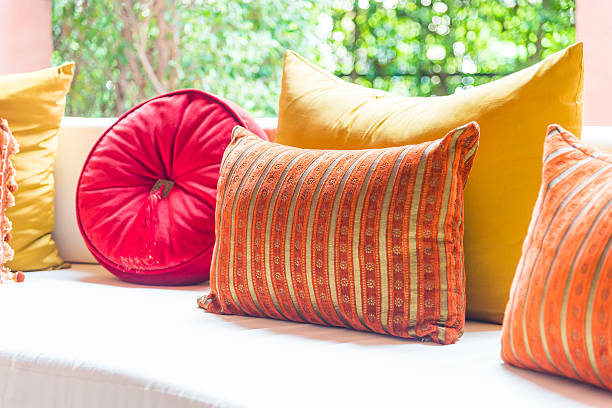istock Sofa pillow decoration interior living room 488836656