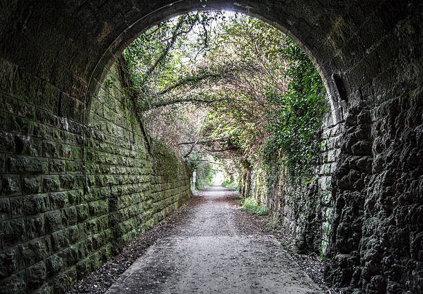 Caudiel tunnel Caudiel tunnel along the green road black eyes. via verde spain stock pictures, royalty-free photos & images