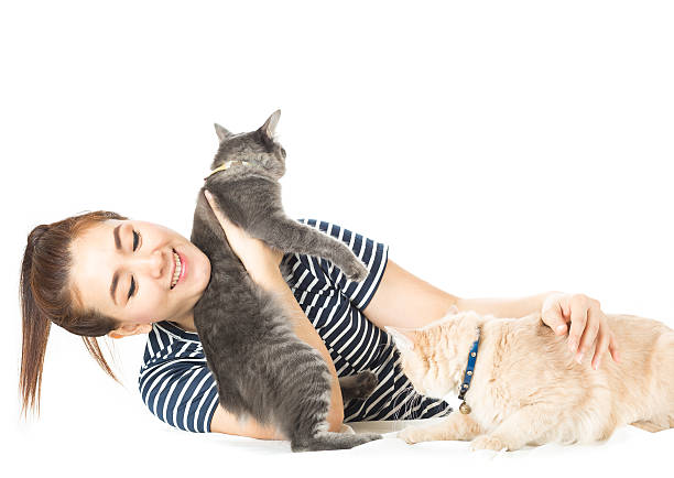 istock woman and cat 488838482