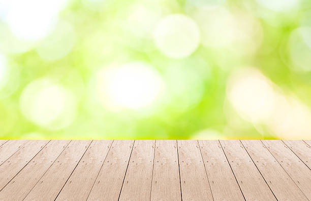 istock Wood Plank with Bokeh Background 488840846