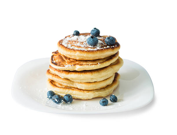 istock traditional russian pancakes with blueberry 488843220