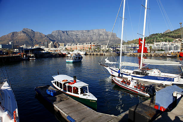 istock Capetown harbor views at sunset, South Africa 488843966